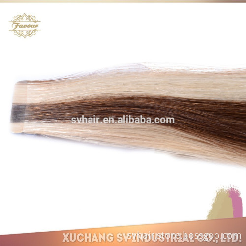 high quality 4CM wide 2.5gram P-color light color No Shine no shedding super tape human remy hair extension